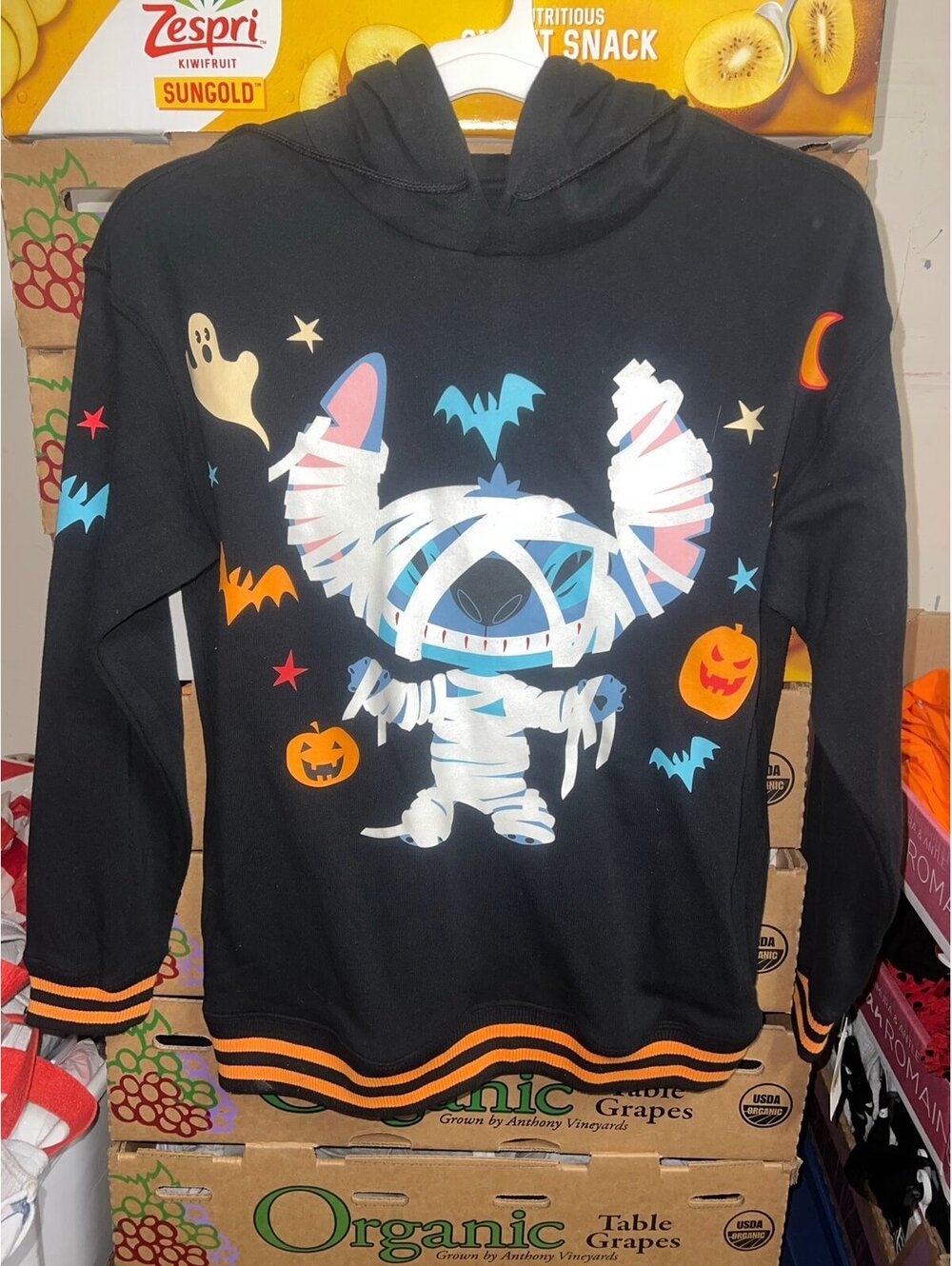 Adult Halloween stitch hoodie size small